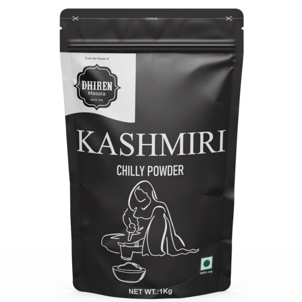 Dhiren Masala- Kashmiri Red Chilly Powder- 1Kg
